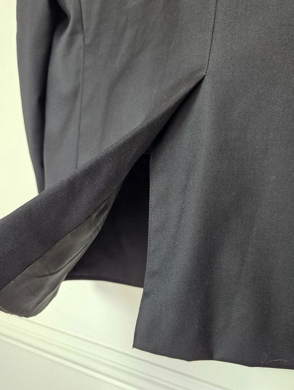 Lauren Ralph Lauren 46R 100% Wool Black Blazer Old Money Quiet Luxury Preppy
